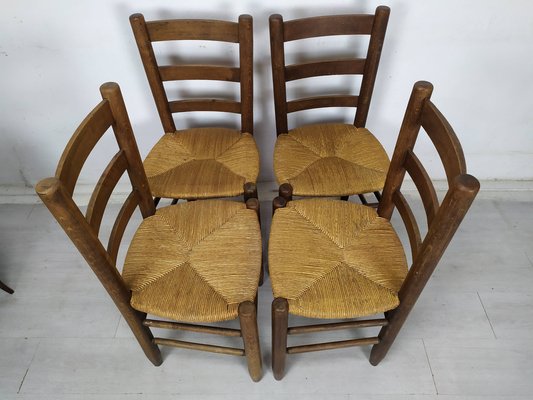 Chalet Style Chairs by Charlotte Perriand, 1960s, Set of 4-EAD-1747177