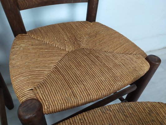 Chalet Style Chairs by Charlotte Perriand, 1960s, Set of 4-EAD-1747177