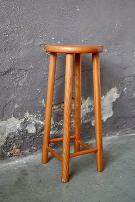 Chalet Style Pine Bar Stools, 1970s, Set of 2