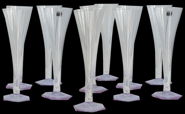 Champagne Flutes by Carlo Moretti, Set of 12-TKI-2034499