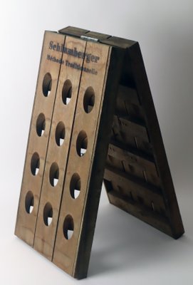 Champagne Wine Rack in Oak, 1980s-ESB-1436303