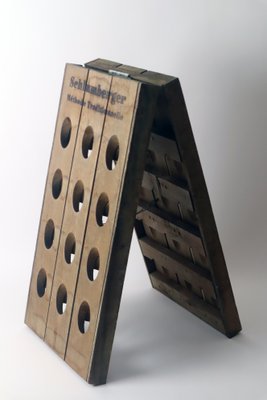 Champagne Wine Rack in Oak, 1980s-ESB-1436303