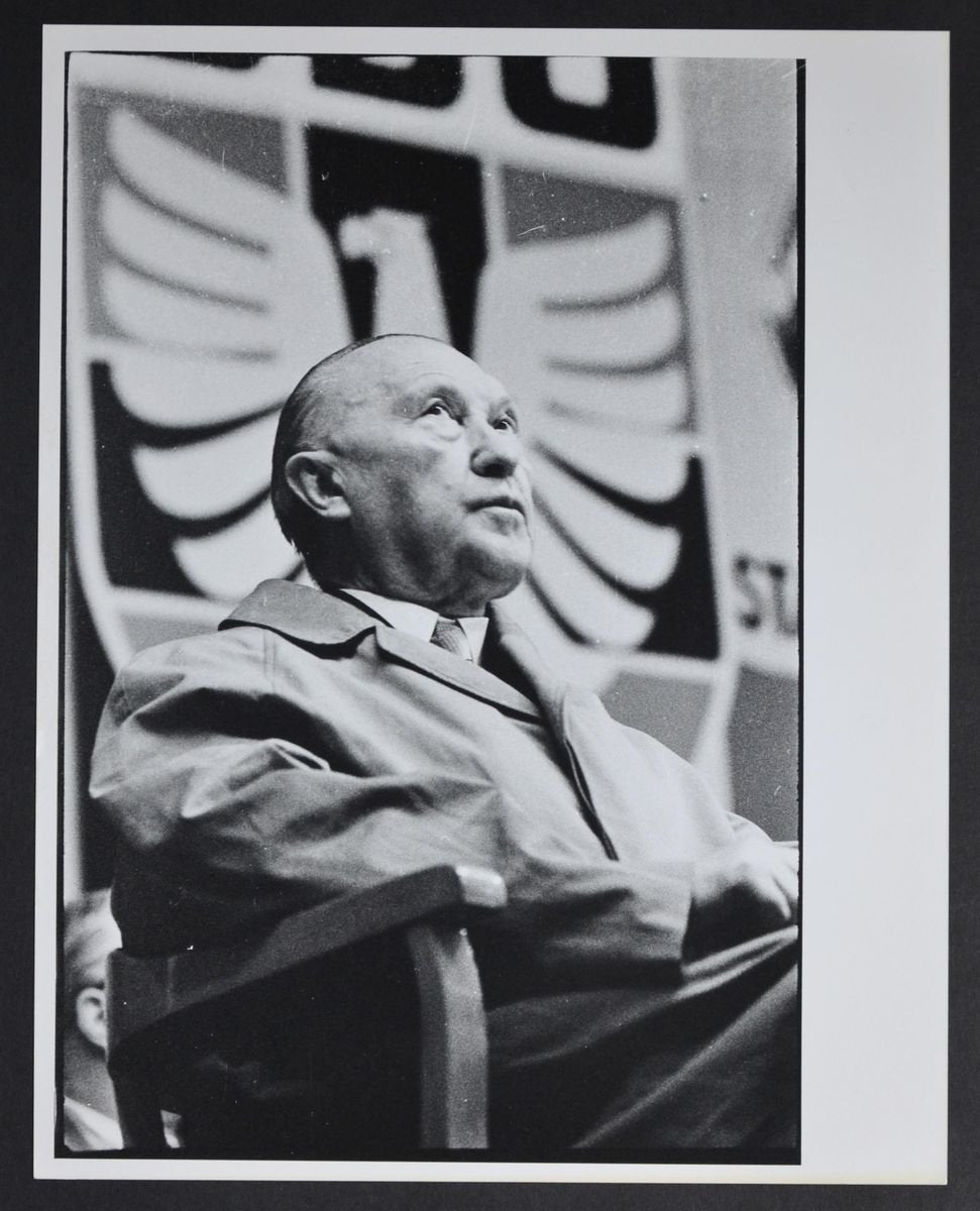 Chancellor Konrad Adenauer Sitting, 1950s