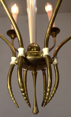 Chandelier 6 Lights, Italy, 1950s-AOL-1772597