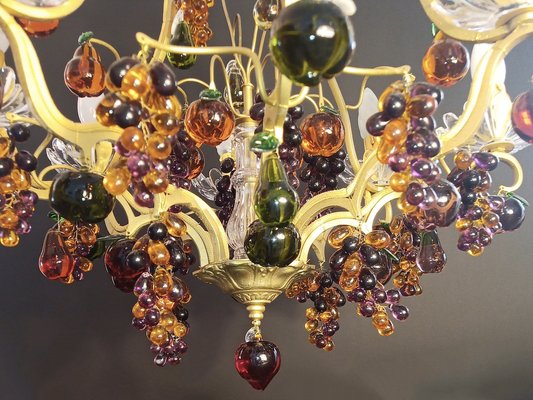 Chandelier 8 Lights with Glass Fruits-NWA-1730120