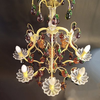 Chandelier 8 Lights with Glass Fruits-NWA-1730120