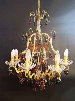 Chandelier 8 Lights with Glass Fruits-NWA-1730120