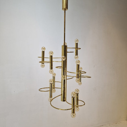 Chandelier attributed to Gaetano Sciolari, 1970s