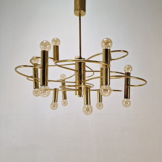 Chandelier attributed to Gaetano Sciolari, 1970s