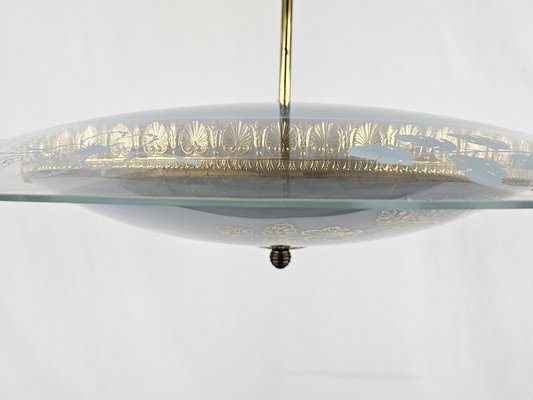 Chandelier attributed to Pietro Chiesa for Fontana Arte, 1940s-ZUW-1782739