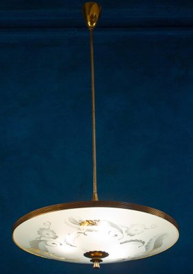 Chandelier Attributed to Pietro Chiesa for Fontana Arte, Italy, 1940s-MBH-1032398