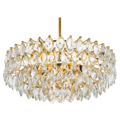 Chandelier Brass and Crystal Glass from Bakalowits, Austria, 1960s-UGR-1085307