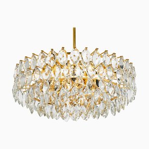 Chandelier Brass and Crystal Glass from Bakalowits, Austria, 1960s-UGR-1085307