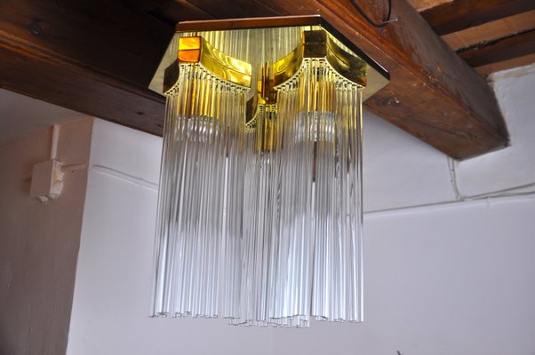 Chandelier by Gaetano Sciolari for Lightolier, Italy, 1970s-EJE-960608