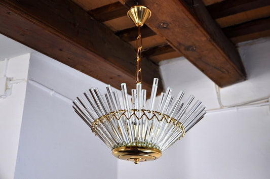 Chandelier by Gaetano Sciolari for Ligtholier, 1970s