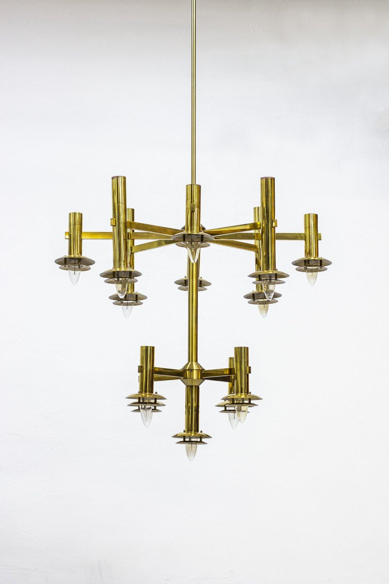 Chandelier by Holger Johansson for Westal, 1970s