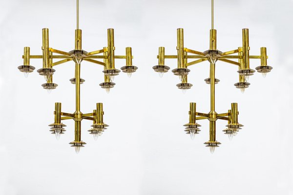 Chandelier by Holger Johansson for Westal, 1970s-KO-765075