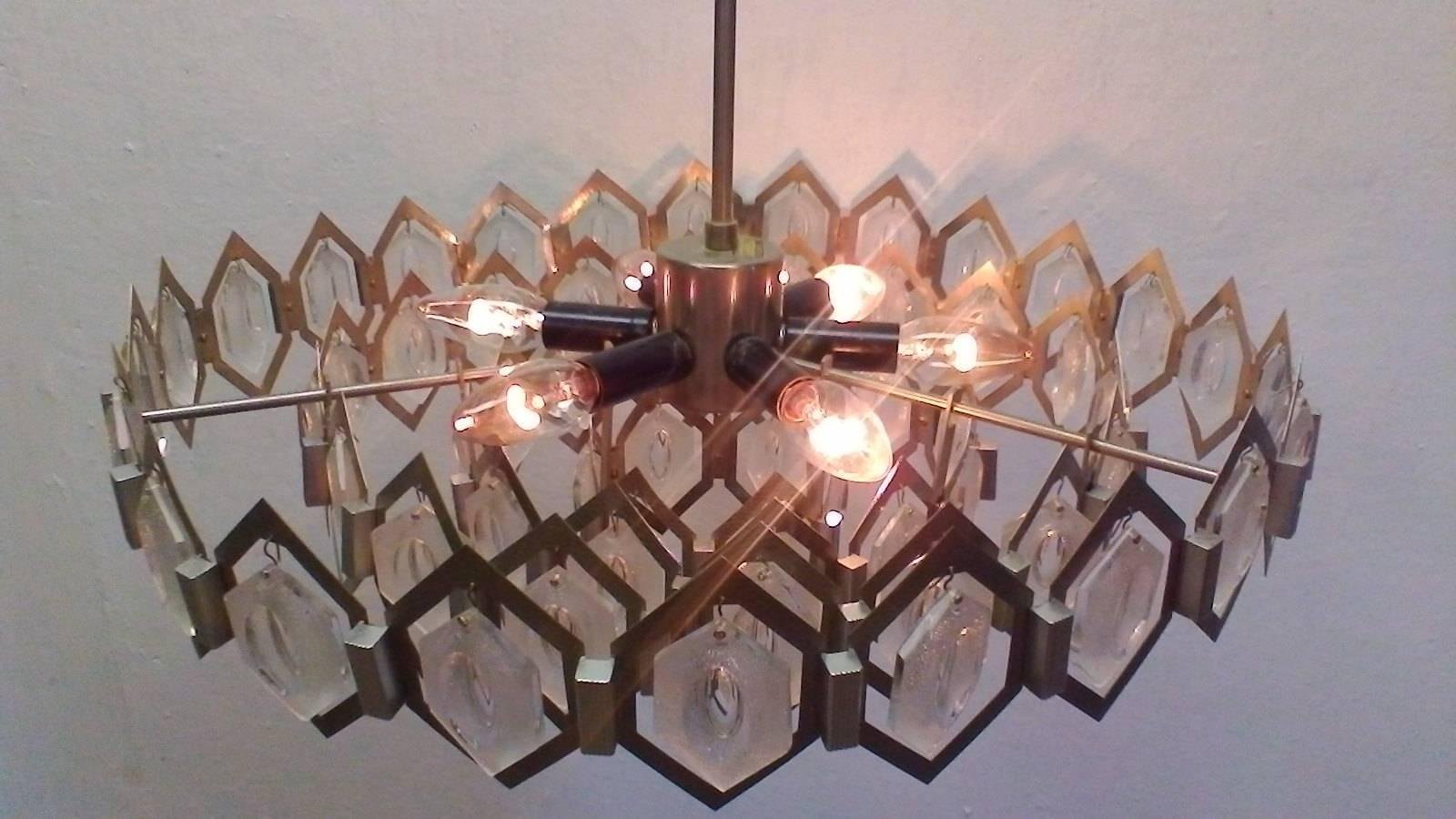 Chandelier by Jaroslav Bejvl, 1970s