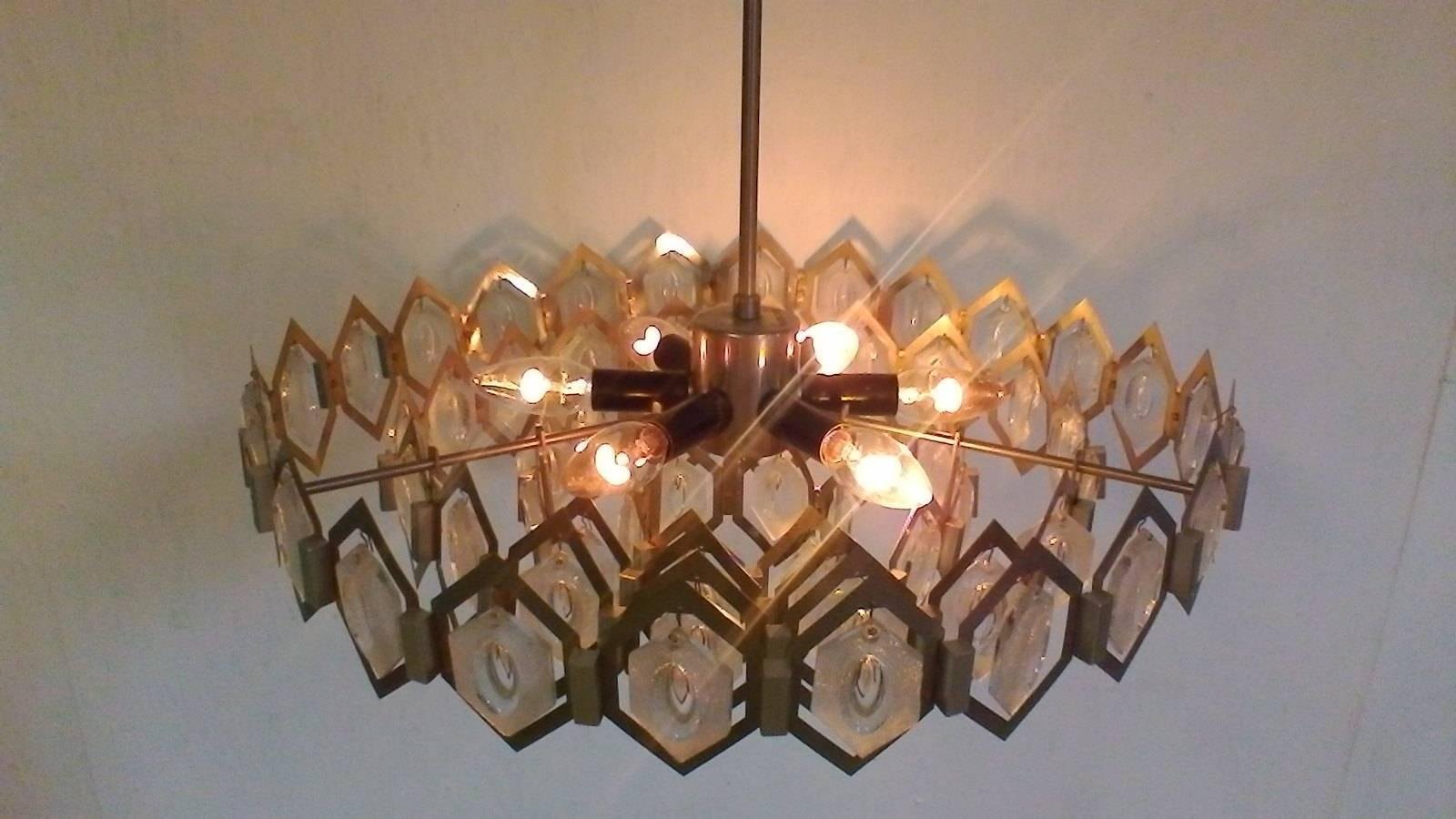 Chandelier by Jaroslav Bejvl, 1970s