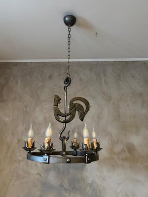 Chandelier by Jean Touret, 1950s-BFK-1822601