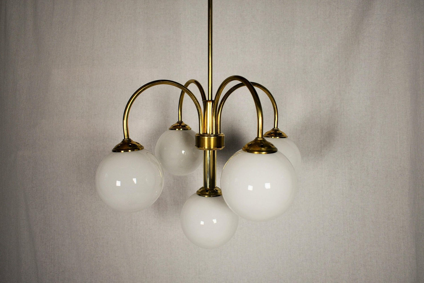 Chandelier by Kamenicky Senov, 1950s