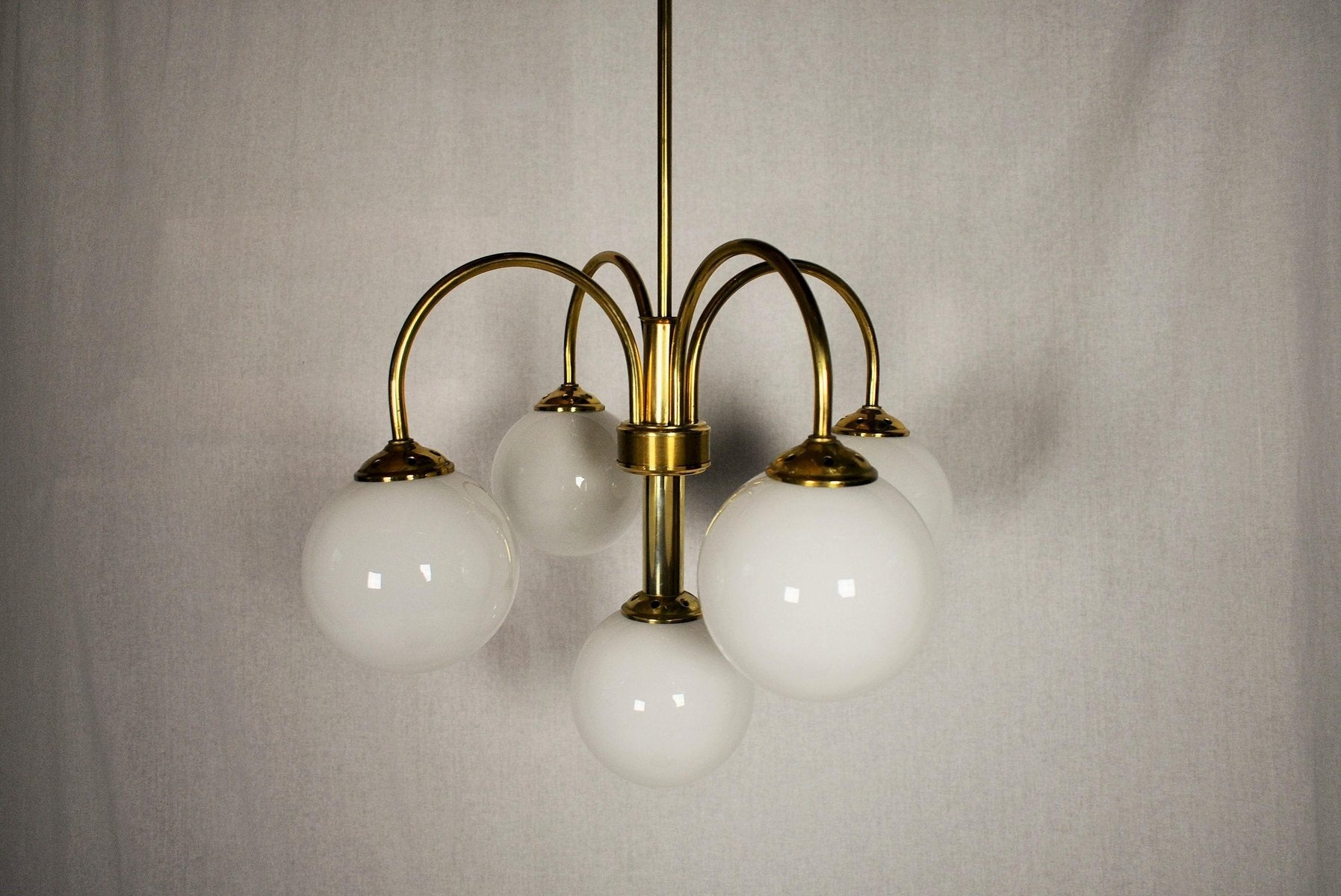 Chandelier by Kamenicky Senov, 1950s