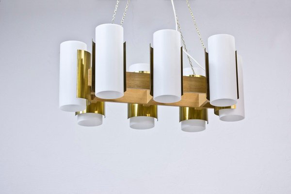 Chandelier by Sten Carlquist for Hans-Agne Jakobsson AB, 1950s-KO-635229