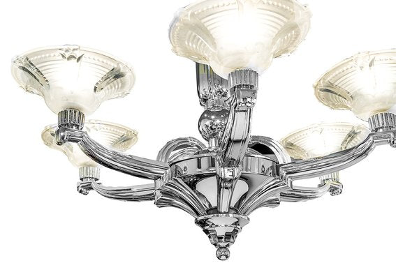 Chandelier from Genet & Michton, 1920s-GGO-1737167