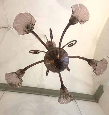 Chandelier from Venini, 1940s-TKR-802872