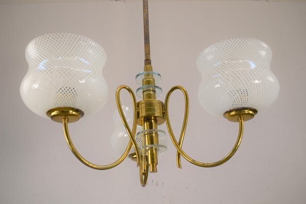 Chandelier from Venini, Italy, 1950s-AOL-1259023