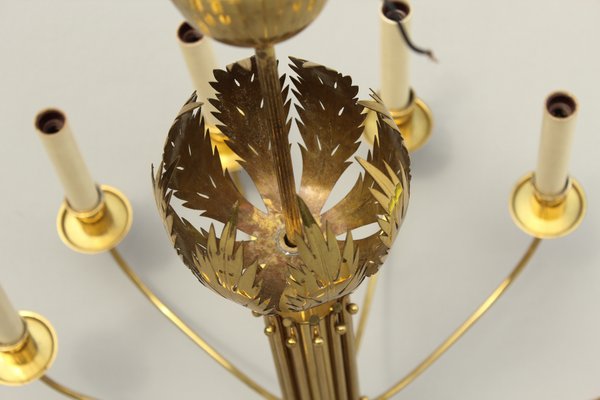 Chandelier from Vereinigte Werkstätten, 1950s-DUM-1432041