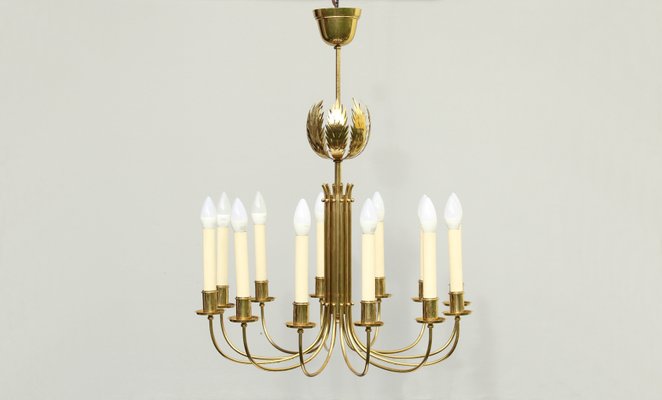 Chandelier from Vereinigte Werkstätten, 1950s-DUM-1432041