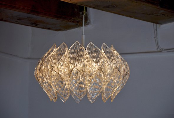 Chandelier in Bakelite with Frosted Effect from Kalmar, France, 1980s-EJE-935485