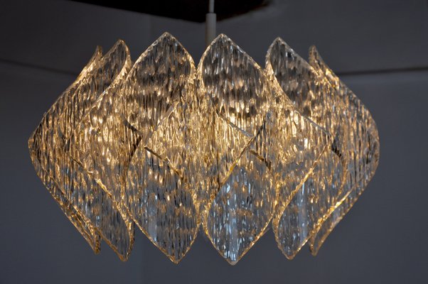 Chandelier in Bakelite with Frosted Effect from Kalmar, France, 1980s-EJE-935485