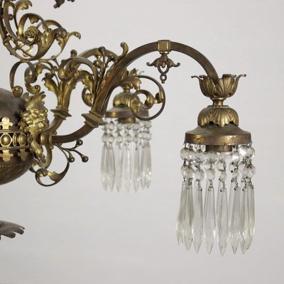 Chandelier in Brass & Golden Bronze-VMM-1313444