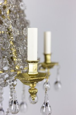 Chandelier in Crystal and Gilt Bronze, 1880s-CEJ-746834