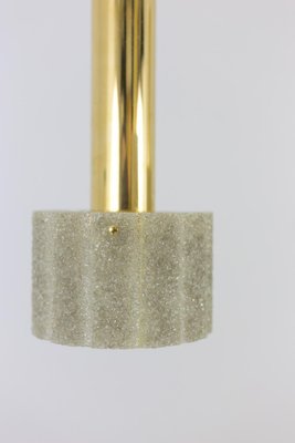 Chandelier in Granite Resin and Gilt Brass, 1950s-CEJ-677406