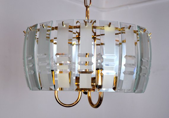 Chandelier in Murano Glass from Veca, Italy, 1970s-EJE-1373632