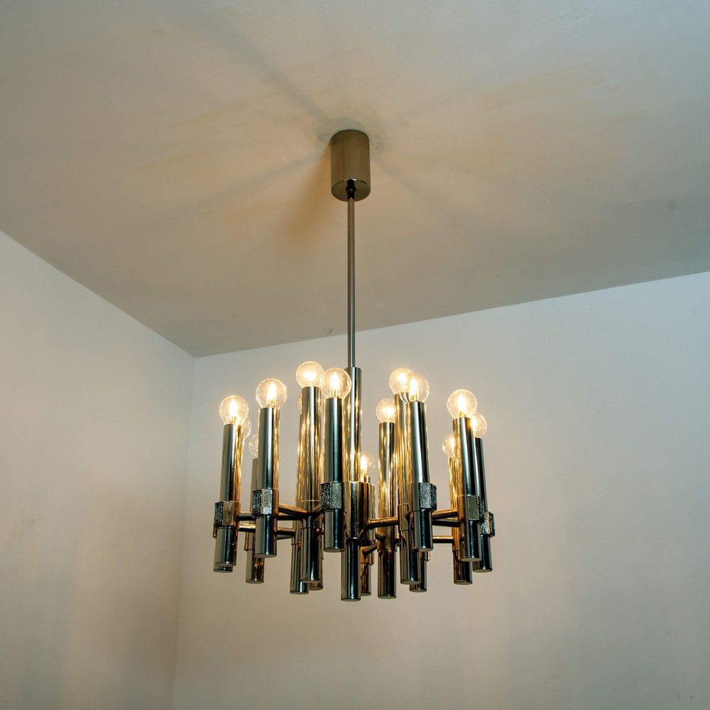 Chandelier or Sputnik by Angelo Brotto for Esperia Italia