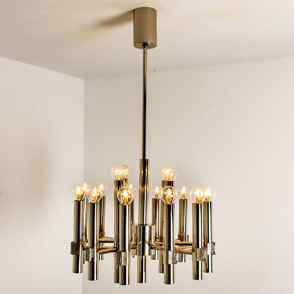 Chandelier or Sputnik by Angelo Brotto for Esperia Italia