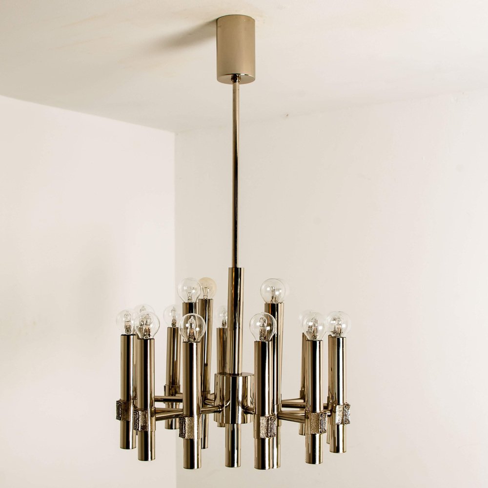 Chandelier or Sputnik by Angelo Brotto for Esperia Italia