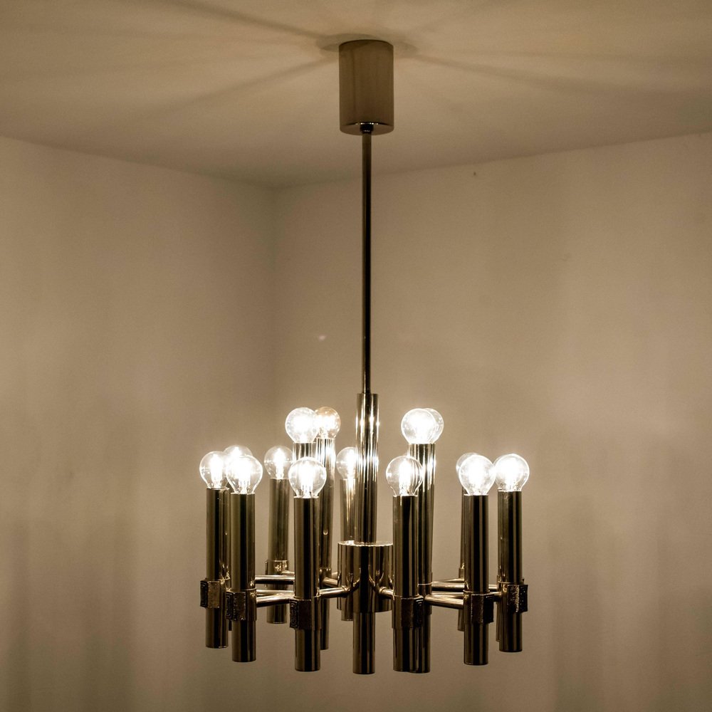 Chandelier or Sputnik by Angelo Brotto for Esperia Italia