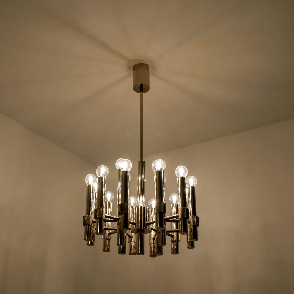 Chandelier or Sputnik by Angelo Brotto for Esperia Italia