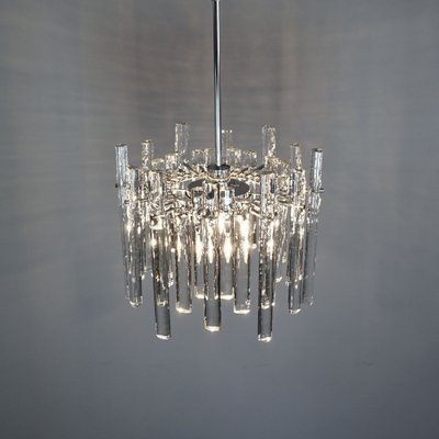 Chandelier with 36 Ice Glass Pieces from Kinkeldey-RST-1233448