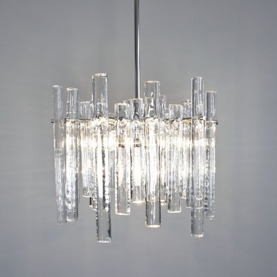 Chandelier with 36 Ice Glass Pieces from Kinkeldey-RST-1233448