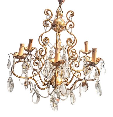 Chandelier with Crystals & Six Arms-FSD-1357822