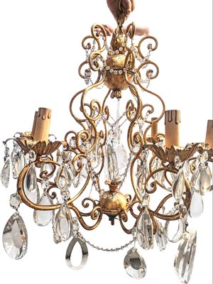 Chandelier with Crystals & Six Arms-FSD-1357822