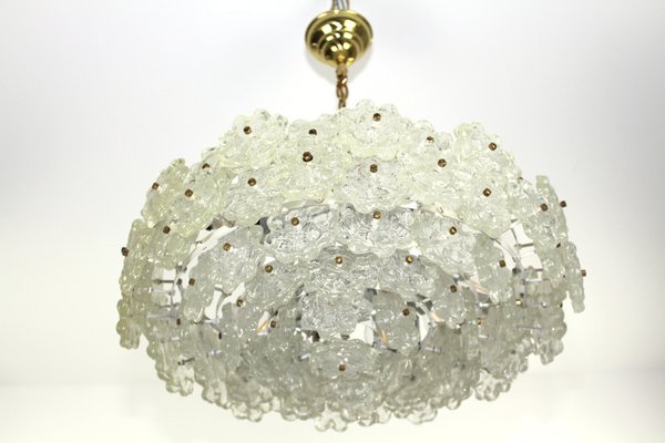 Chandelier with Flowers in Acrylic by J. T. Kalmar for Kalmar, 1960s-ZWH-1047033