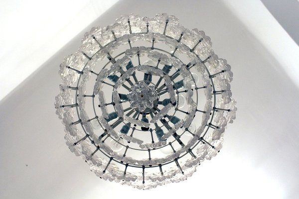 Chandelier with Flowers in Acrylic by J. T. Kalmar for Kalmar, 1960s-ZWH-1047033