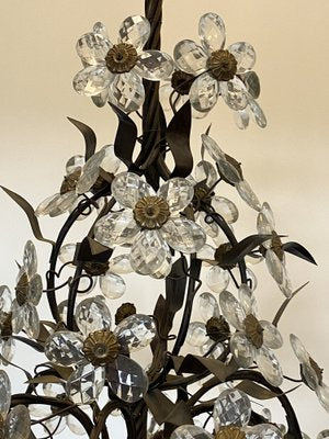 Chandelier with Glass Flowers, 1960s-NPC-1816579